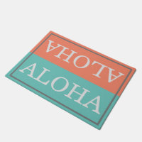 Custom Hawaiian Coral und Aquamarin Aloha Willkomm