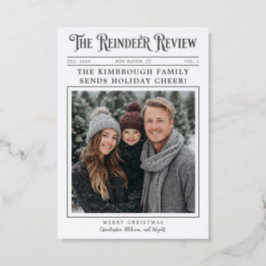 Custom Headline Reindeer Review Christmas