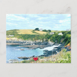 Custom Heart Bessys Cove Penzance Cornwall Foto Feiertagspostkarte