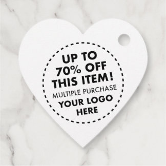 Custom Heart Fevor Tags 70% OFF Bulk Buy Rabatt Geschenkanhänger