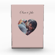 Custom Heart Foto Newlyweds Wedding-Geschenk