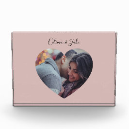 Custom Heart Foto Newlyweds Wedding-Geschenk