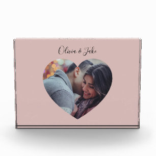 Custom Heart Foto Newlyweds Wedding-Geschenk
