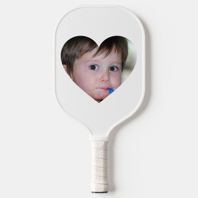 Custom HEART Foto Pickleball Paddel Pickleball Schläger (Vorderseite)