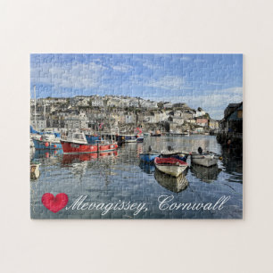 Custom Heart Mevagissey Fish Landing Quay Cornwall Puzzle