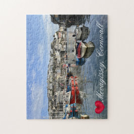 Custom Heart Mevagissey Fish Landing Quay Cornwall Puzzle