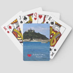 Custom Heart St Michaels Mount Cornwall Foto Spielkarten