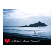 Custom Heart St Michaels Mount Cornwall + Pferde