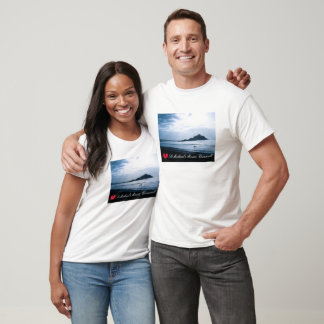 Custom Heart St Michaels Mount Cornwall + Pferde T-Shirt