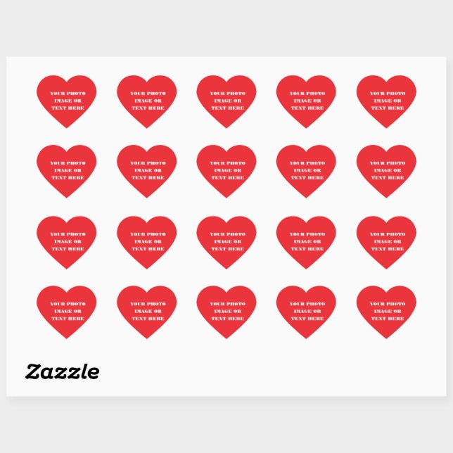 Custom Heart Sticker - Weihnachts- und Hochzeitsde (Blatt)
