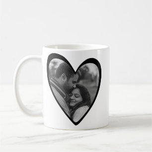 Custom Heart Tasse Holiday Gift - Foto und Nachric