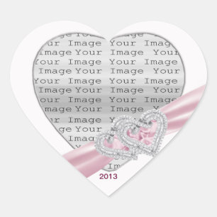 Custom Hearts Pastellfarben Rosa Band Stickers
