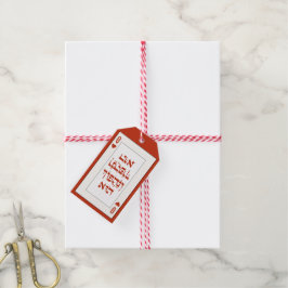 Custom Hebrew Venachafoch-hu Purim Mishloach Manot Geschenkanhänger