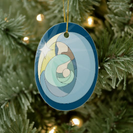 Custom Heilige Nacht Keramik Ornament