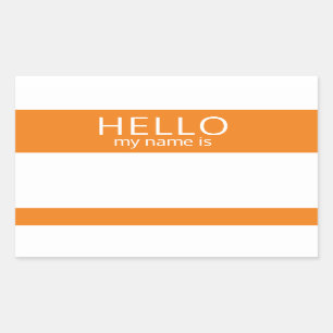 Custom HELLO Mein Name ist Aufkleber Abzeichen Bla