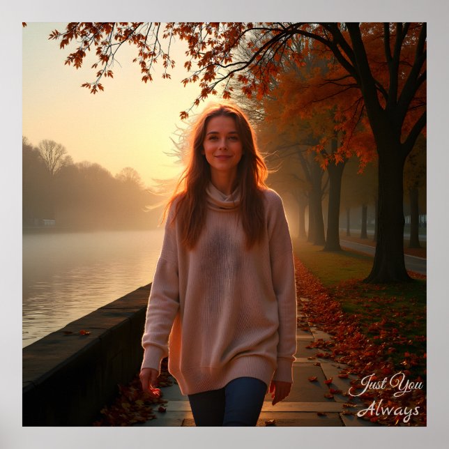 Custom Her Portrait – A Special Gift for Her Poster (Vorne)