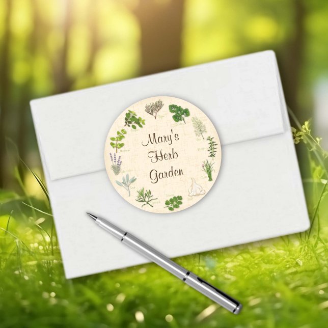 Custom Herb Garden Stickers (Custom Herb Garden Stickers
For your favorite herb goodies. Personalize with your custom text. )