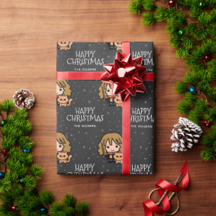 Custom Hermione Granger   Frohe Weihnachten Geschenkpapier