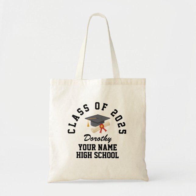 Custom High School Abschlussfeier Tragetasche (Vorne)