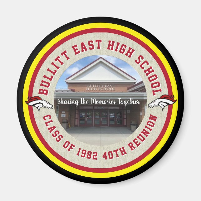 Custom High School Class Wiedersehen Ideenmagnet Magnet (Vorne)