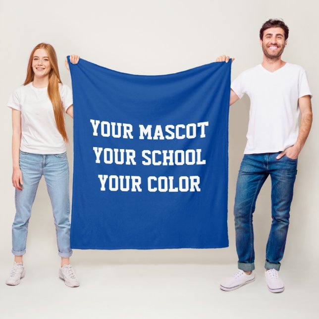 Custom High School Spirituosen Flag Fleecedecke (Beispiel)