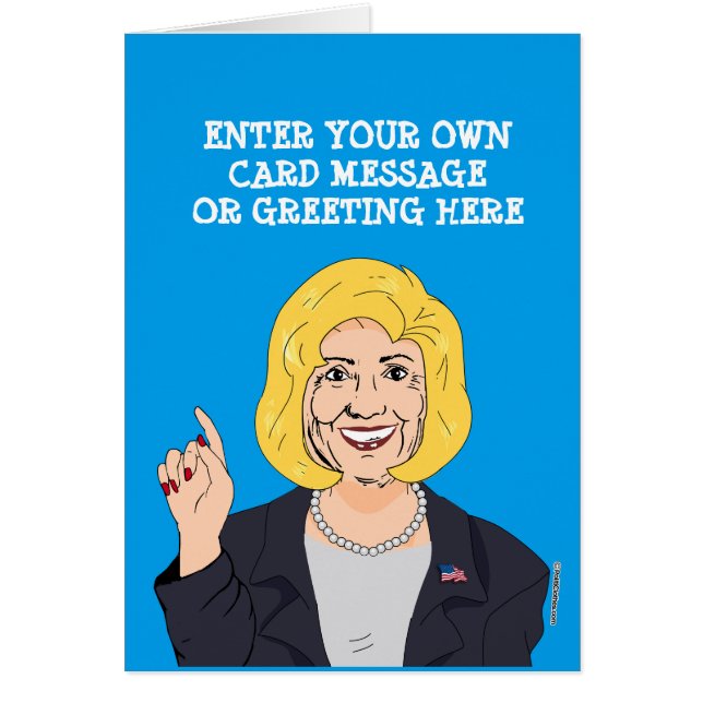 Custom Hillary Clinton Cartoon (Vorne)