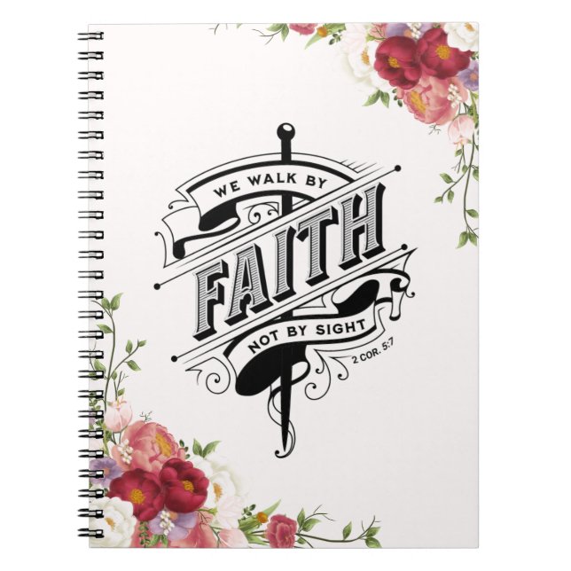 CUSTOM HINTERGRUND: Wir gehen am Faith-Notebook vo Notizblock (Vorderseite)