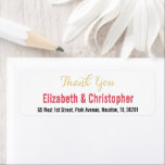 Custom Hochzeit Vielen Dank Rücksendeadresse Etike<br><div class="desc">Erstellen Sie Ihre eigene individuelle,  personalisierte,  einfache,  elegante und moderne Dankeschön Rückadressen-Label. Geben Sie einfach den Namen und die Anschrift der Braut & Bräutigam / Ehefrau & Ehemann ein. Elegant danke Ihnen Rücksendeadressen-Aufkleber für die Nutzung auf Hochzeit,  Heiratsjubiläum,  Geburtstag,  Brautparty,  Babydusche,  Ferien,  oder andere besondere Anlass verwandte Mailings.</div>