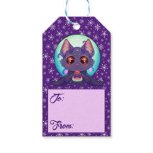 Custom Holiday Bat Gift Tags