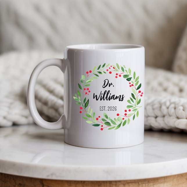 Custom Holiday Christmas Doctor Mug for Him or Her Kaffeetasse (christmas mug for doctors, medical staff gift, nurse christmas mug, festive doctor mug for her,)