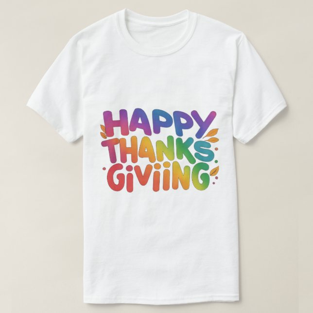 Custom Holiday Erntedank Day T - Shirts (Design vorne)