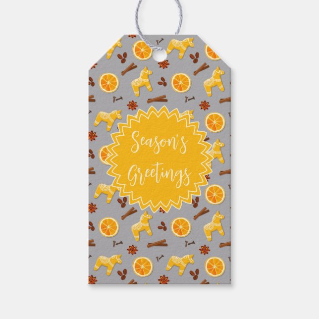 Custom Holiday Gingerbrot Geschenkanhänger (Vorderseite)