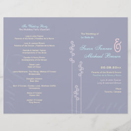 ::custom:Hollyhock & Ampersand Wedding Program
