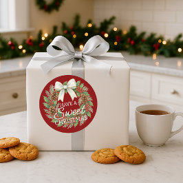 Custom Homemade Christmas Cookies Label Sheet Runder Aufkleber