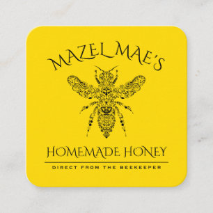 Custom Homemade Honey Quadratische Visitenkarte