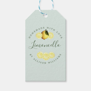 Custom Homemade Limoncello Mint Green Geschenkanhänger