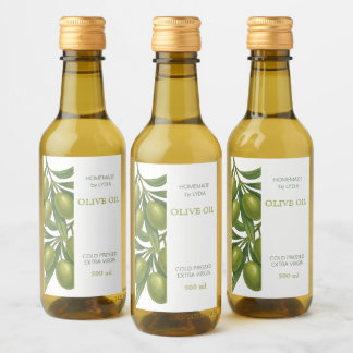 Custom Homemade Olive Oil Label Weinetikett