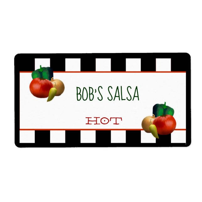 Custom Homemade Salsa Label (Vorne)