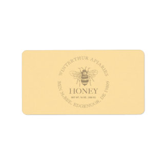 Custom Honey Business Promotional Adressaufkleber