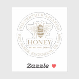 Custom Honey Business Promotional Aufkleber