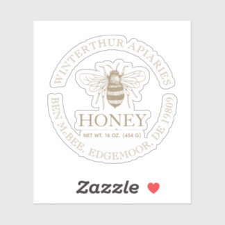 Custom Honey Business Promotional Aufkleber