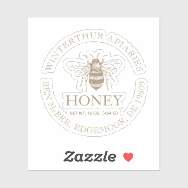 Custom Honey Business Promotional Aufkleber (Blatt)