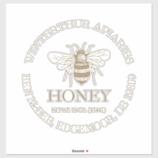 Custom Honey Business Promotional Aufkleber