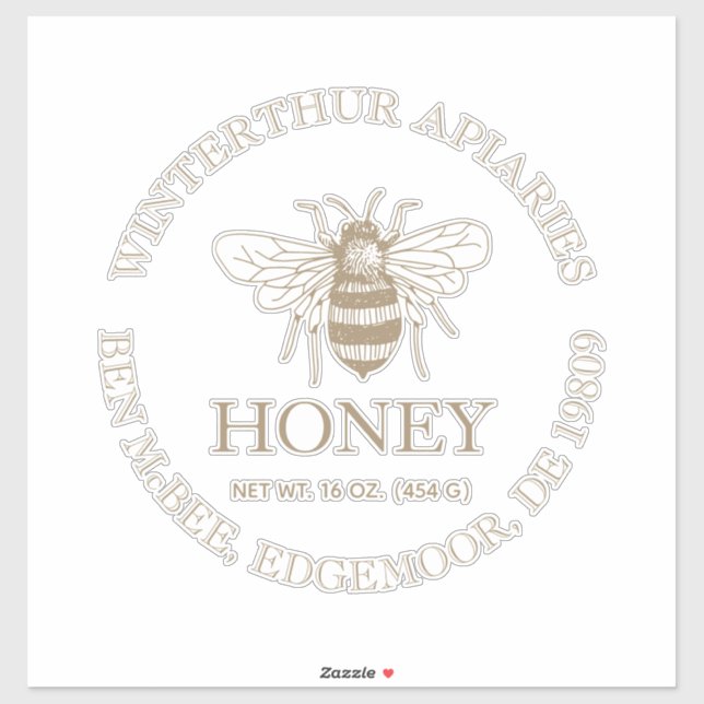 Custom Honey Business Promotional Aufkleber (Blatt)