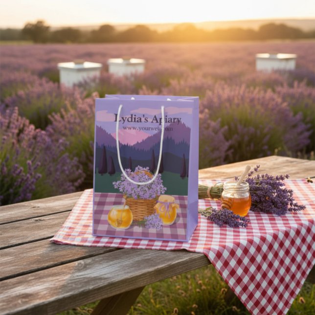 Custom Honey & Lavender Geschenktasche Mittlere Geschenktüte (Von Creator hochgeladen)