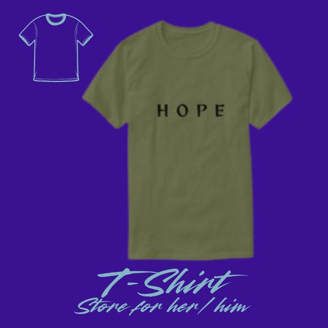 Custom Hope Typografy Men-T - Shirt (Von Creator hochgeladen)