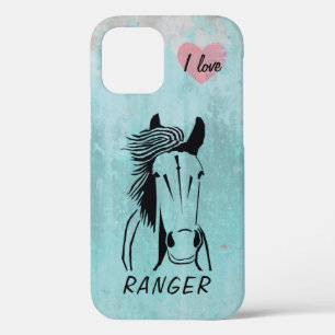 Custom Horse Apple IPhone 12 (Tough) Handy Case