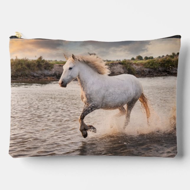 Custom Horse Foto Personalisiert Reittiere Zubehörtasche (Vorderseite)