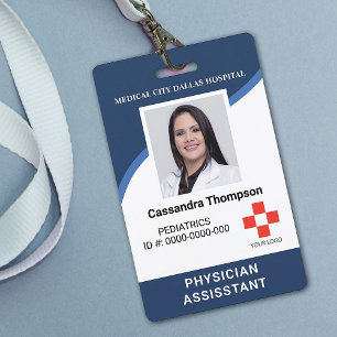 Custom Hospital Employee Logo und Foto ID Abzeiche Ausweis