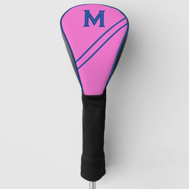 Custom Hot Pink Golf Club Head Cover Golf Headcover (Vorderseite)